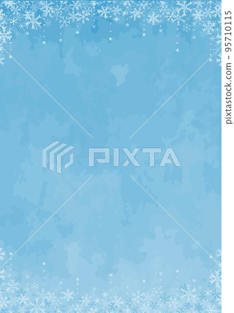 gentle hand drawn snowflake background illustration 95710115