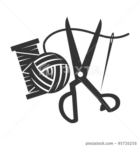 Sewing tailor logo  Icon Illustration Brand Identity 95710258