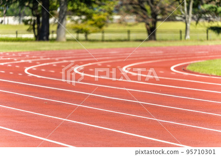 Scenery of the track and field track Fukushima City, Fukushima Prefecture 95710301