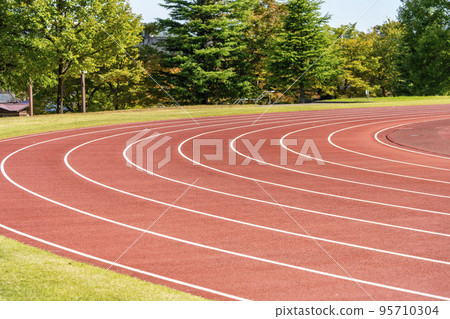 Scenery of the track and field track Fukushima City, Fukushima Prefecture 95710304