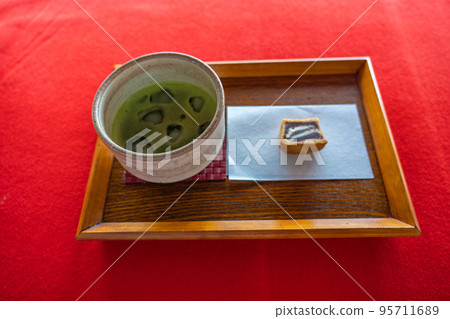 Matcha and Japanese confectionery Matcha and Japanese confectionery 95711689