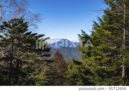 群馬縣利根郡自然徒步路線，可眺望日知岳/[奧白根山] 95712608