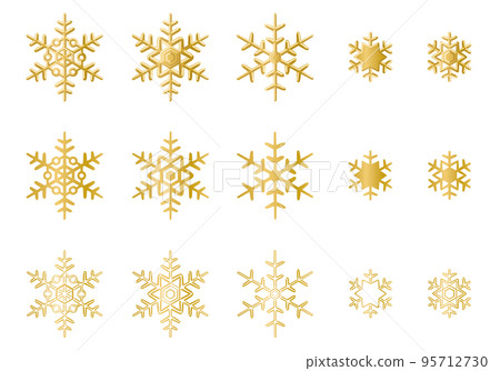 Snow crystal icon illustration 95712730