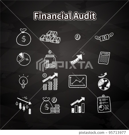 金融商業白線圖、投資及投資相關圖 95713977