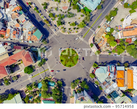 A crossroads in Vietnam. 95714958