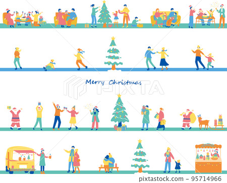 people enjoying christmas 95714966