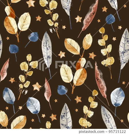 Watercolor seamless pattern, Christmas textile and wrapping paper decoration. Winter holiday decor. New Year illustration. Polygraphy decoration, textile and wrapping paper design. Watercolor seamless pattern, Christmas textile and wrapping paper decoration. Winter holiday decor. New Year illustration. Polygraphy decoration, textile and wrapping paper design. 95715122