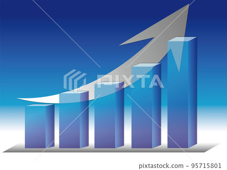 Rising graph - Stock Illustration [95715801] - PIXTA