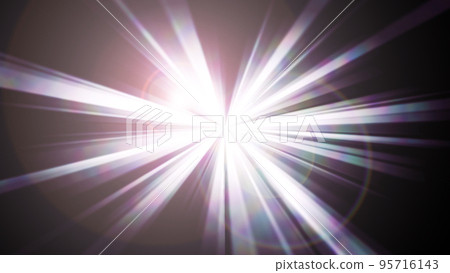 A background material in which strong light is emitted radially on a black background. A background material in which strong light is emitted radially on a black background. 95716143