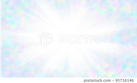 A background material in which strong light is emitted radially on a colorful background. A background material in which strong light is emitted radially on a colorful background. 95716146