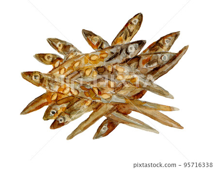 手繪水彩農場插畫 手繪水彩農場插畫 95716338