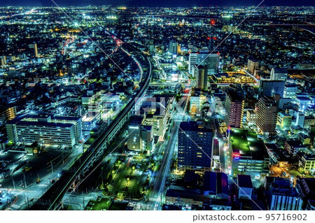 岐阜市 岐阜市夜景從岐阜市43號塔頂樓的觀景台(大垣、滋賀方向) 岐阜市 岐阜市夜景從岐阜市43號塔頂樓的觀景台(大垣、滋賀方向) 95716902