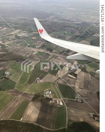 Hokkaido scenery from above Hokkaido scenery from above 95717041
