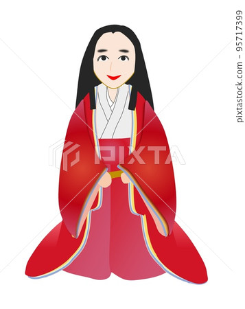 A woman in the Heian period wearing an undergarment 95717399