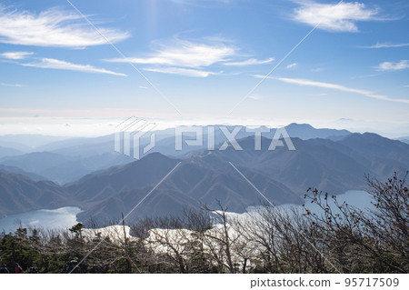 Beautiful scenery seen while walking Mt. Nantai Beautiful scenery seen while walking Mt. Nantai 95717509