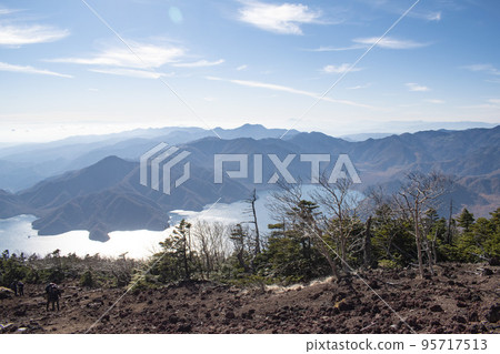 Beautiful scenery seen while walking Mt. Nantai 95717513
