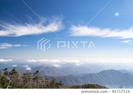 Beautiful scenery seen while walking Mt. Nantai Beautiful scenery seen while walking Mt. Nantai 95717519