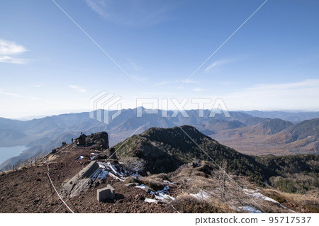Beautiful scenery seen while walking Mt. Nantai Beautiful scenery seen while walking Mt. Nantai 95717537