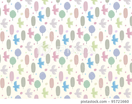 Scandinavian motif colorful and cute pattern design background Scandinavian motif colorful and cute pattern design background 95721660