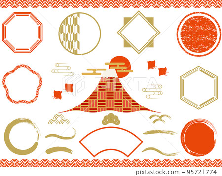 A set of lucky frames and materials A set of lucky frames and materials 95721774