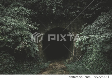 氣氛詭異的廢棄隧道 氣氛詭異的廢棄隧道 95723681