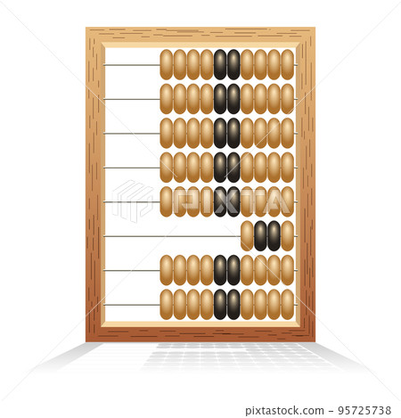 Retro abacus, wooden abacus, cash register. Business and finance concept. Poster, vector Retro abacus, wooden abacus, cash register. Business and finance concept. Poster, vector 95725738