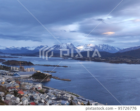 Panoramic view of Alesund, Norway 95726776