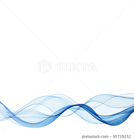 Abstract smooth color wave vector. Curve flow blue motion illustration. Smoke design. Vector lines.eps 10 Abstract smooth color wave vector. Curve flow blue motion illustration. Smoke design. Vector lines.eps 10 95729232
