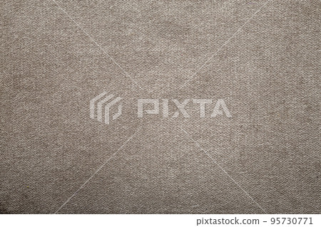 Gray beige linen canvas surface background. Sackcloth design, ecological cotton textile, fashionable woven flex burlap. Gray beige linen canvas surface background. Sackcloth design, ecological cotton textile, fashionable woven flex burlap. 95730771