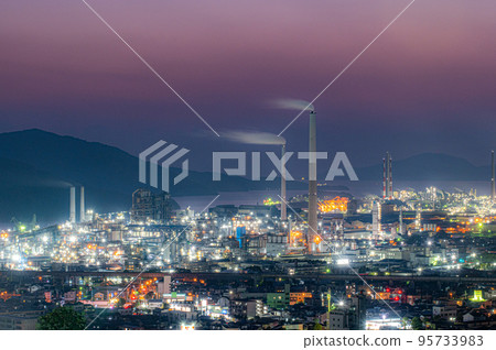 山口縣周南市廠區黃昏 山口縣周南市廠區黃昏 95733983