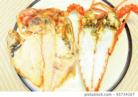 Dried spiny lobster and alfonsino Dried spiny lobster and alfonsino 95734167
