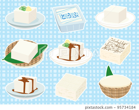 Tofu illustration set White bordered version 95734184