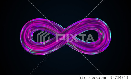 Infinity iridescent sign Infinity iridescent sign 95734743