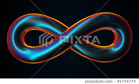Infinity iridescent sign Infinity iridescent sign 95734774
