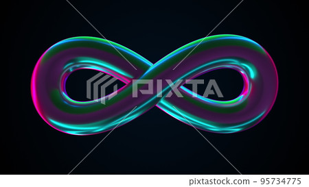 Infinity iridescent sign Infinity iridescent sign 95734775
