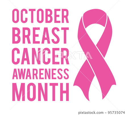 Breast cancer awareness poster Vector. Pink ribbon Breast cancer awareness poster Vector. Pink ribbon 95735074