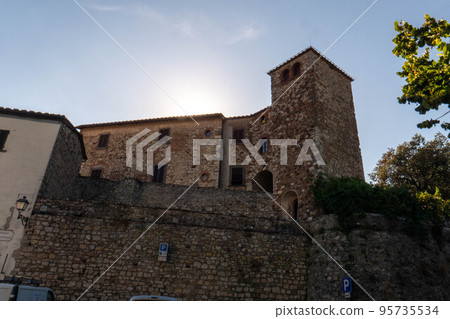 Castellina in Chianti, Siena, Tuscany, Italy: village view 95735534