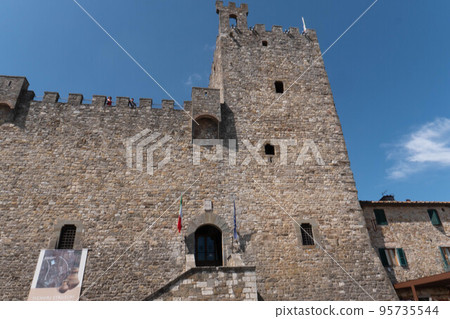 Castellina in Chianti, the medieval fortress in the village Castellina in Chianti, the medieval fortress in the village 95735544