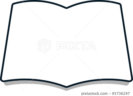 Stationery frame book/notebook/book simple monochrome frame Stationery frame book/notebook/book simple monochrome frame 95736297