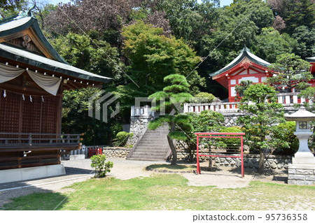 Japan, Tochigi prefecture's power spot, matchmaking, Ashikaga Orihime Shrine, surrounding scenery, summer Japan, Tochigi prefecture's power spot, matchmaking, Ashikaga Orihime Shrine, surrounding scenery, summer 95736358