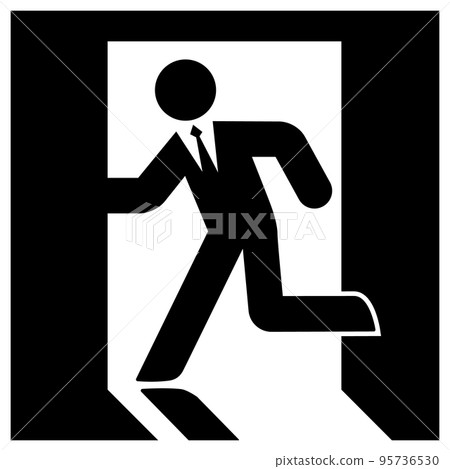 Escape businessman Escape businessman 95736530