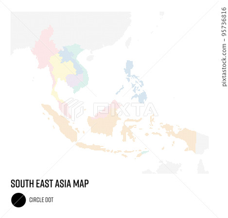 World map dot Southeast Asia region grouped by country World map dot Southeast Asia region grouped by country 95736816