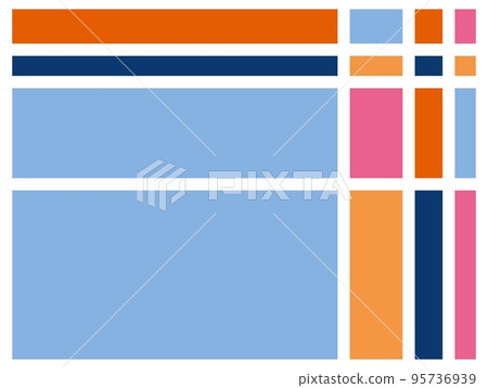 Lattice pattern colorful pastel colors 95736939