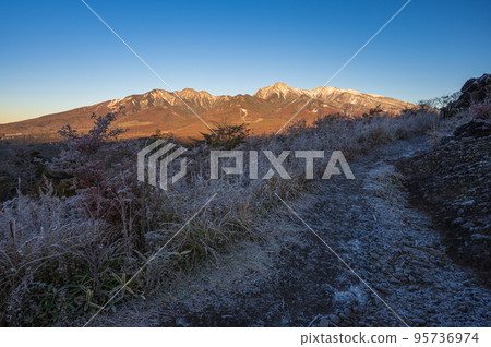 The Yatsugatake mountain range seen from Hirasawa Pass, the view from Shishiiwa Observatory The Yatsugatake mountain range seen from Hirasawa Pass, the view from Shishiiwa Observatory 95736974