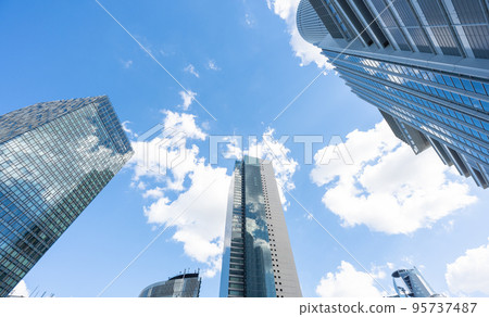 Skyscrapers and blue sky in front of Nagoya Station|Nagoya City, Aichi Prefecture Skyscrapers and blue sky in front of Nagoya Station|Nagoya City, Aichi Prefecture 95737487