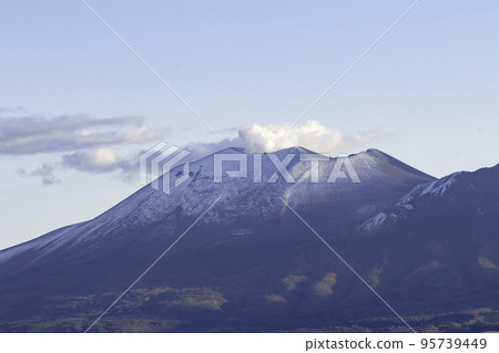 Mt. Asama and the blue sky Mt. Asama and the blue sky 95739449