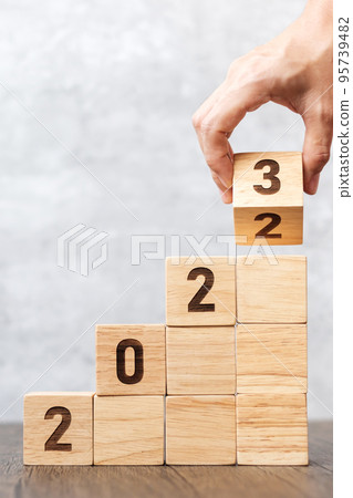 2023 wood block with business goal, success, strategy, target, mission, action, growth, teamwork, plan, idea and New Year start concept 2023 wood block with business goal, success, strategy, target, mission, action, growth, teamwork, plan, idea and New Year start concept 95739482
