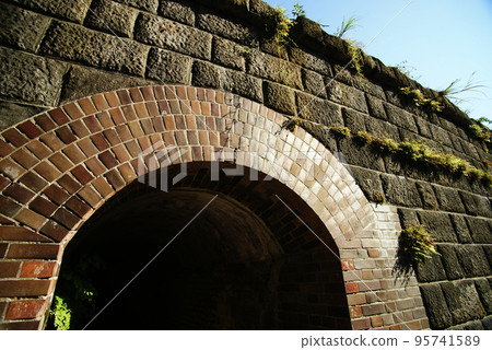 Chiyogasaki Fort Remains British Laying Bricks (Bricks) Chiyogasaki Fort Remains British Laying Bricks (Bricks) 95741589