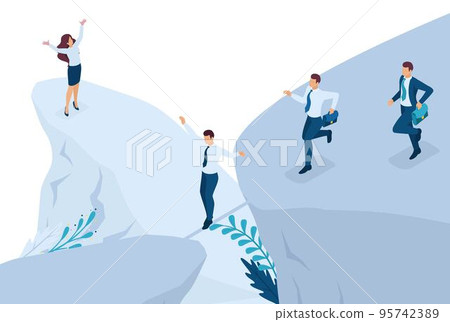 Isometric Business concept, participate in Business competitions. Concept for web design 95742389