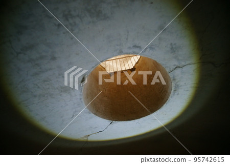 Chiyogasaki Fort Remains Bullet holes in the gun emplacement Chiyogasaki Fort Remains Bullet holes in the gun emplacement 95742615